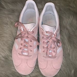 Pink adidas gazelle